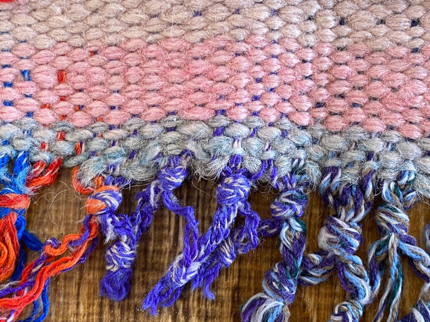 Handwoven Narrow runner Diamond Black Rugs. 3x9 Vintage Old Berber Rugs.