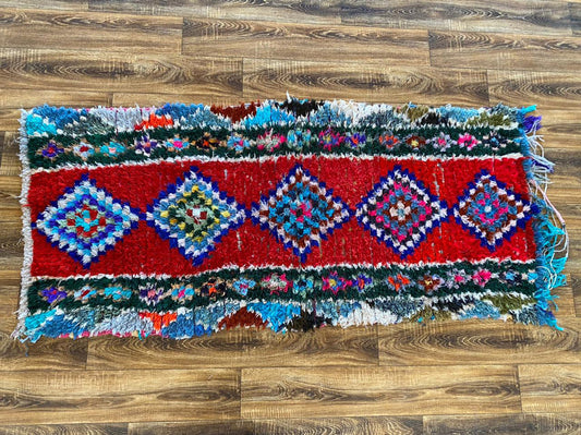 Vintage Small runner Rug, Home Décor Bohemian Rugs 3x6.