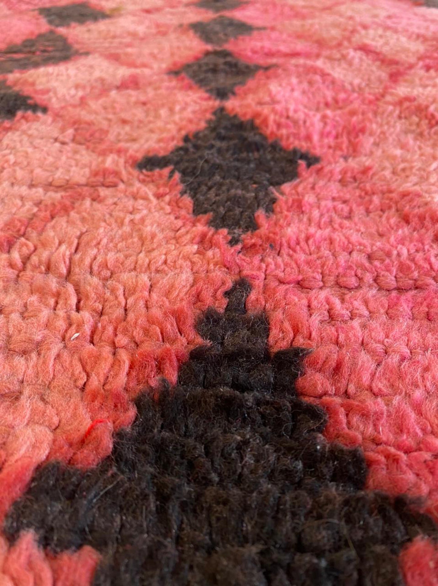 4x7 Large Vintage Moroccan Berber woven Diamond area Rug 4x7.