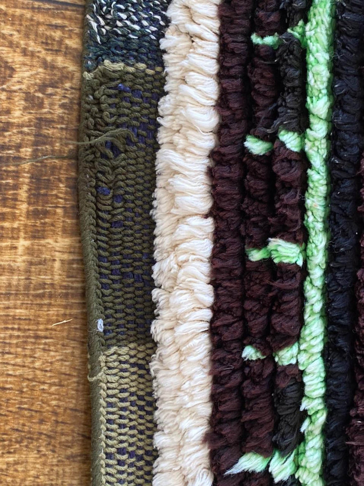 Tapis berbère marocain de 3 x 10 pieds de long.