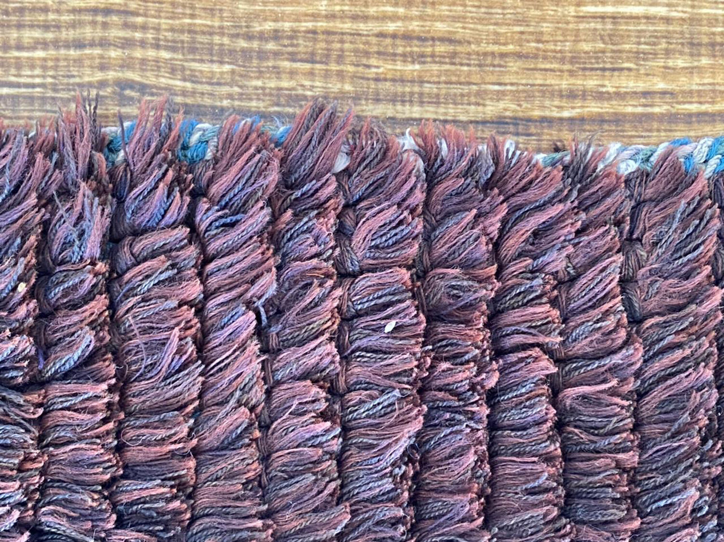 Tapis berbère marocain vintage 3x6 pi.