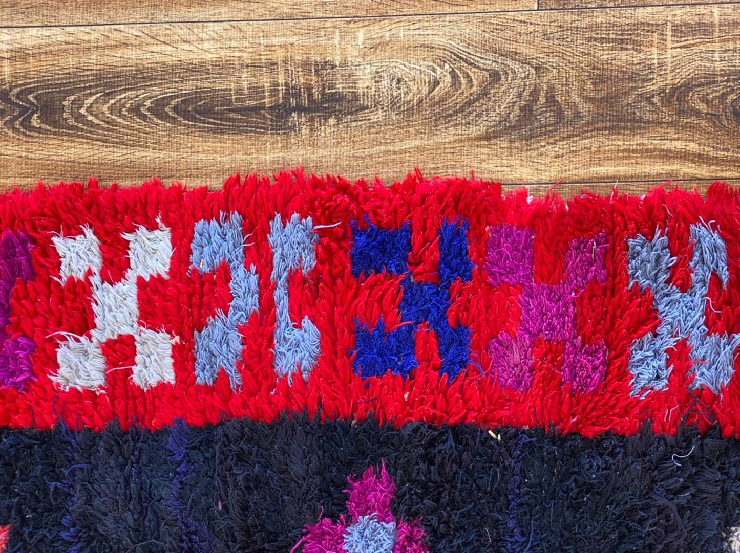 Tapis de couloir marocain vintage de 3 x 10 pieds de long.