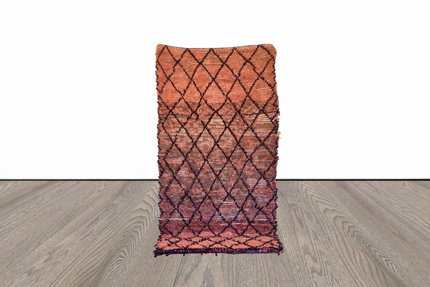 4x8 ft Moroccan vintage woven area rug.