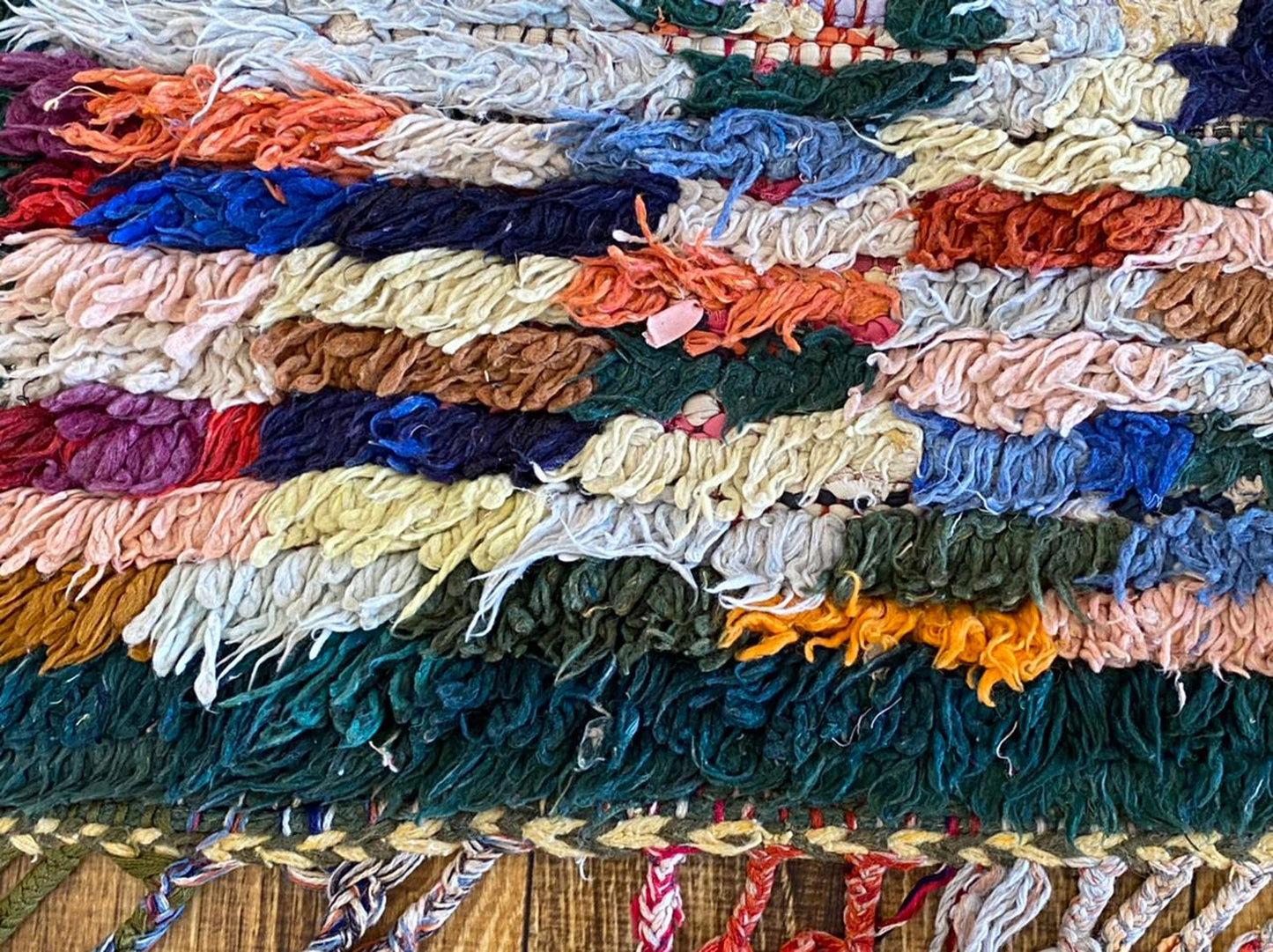 Moroccan small vintage rug 3x5 ft.