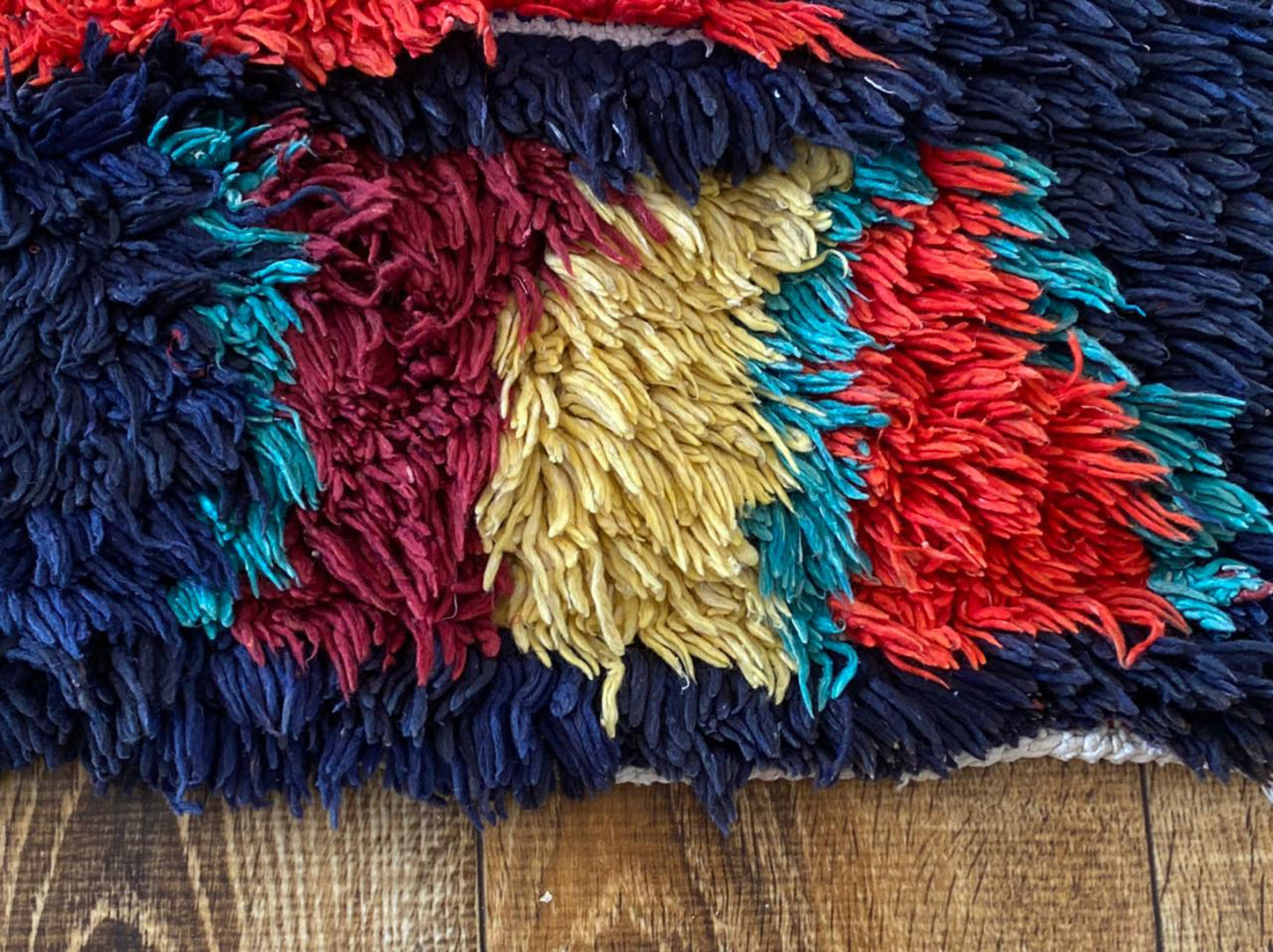 3x8 ft Moroccan Berber runner rug.