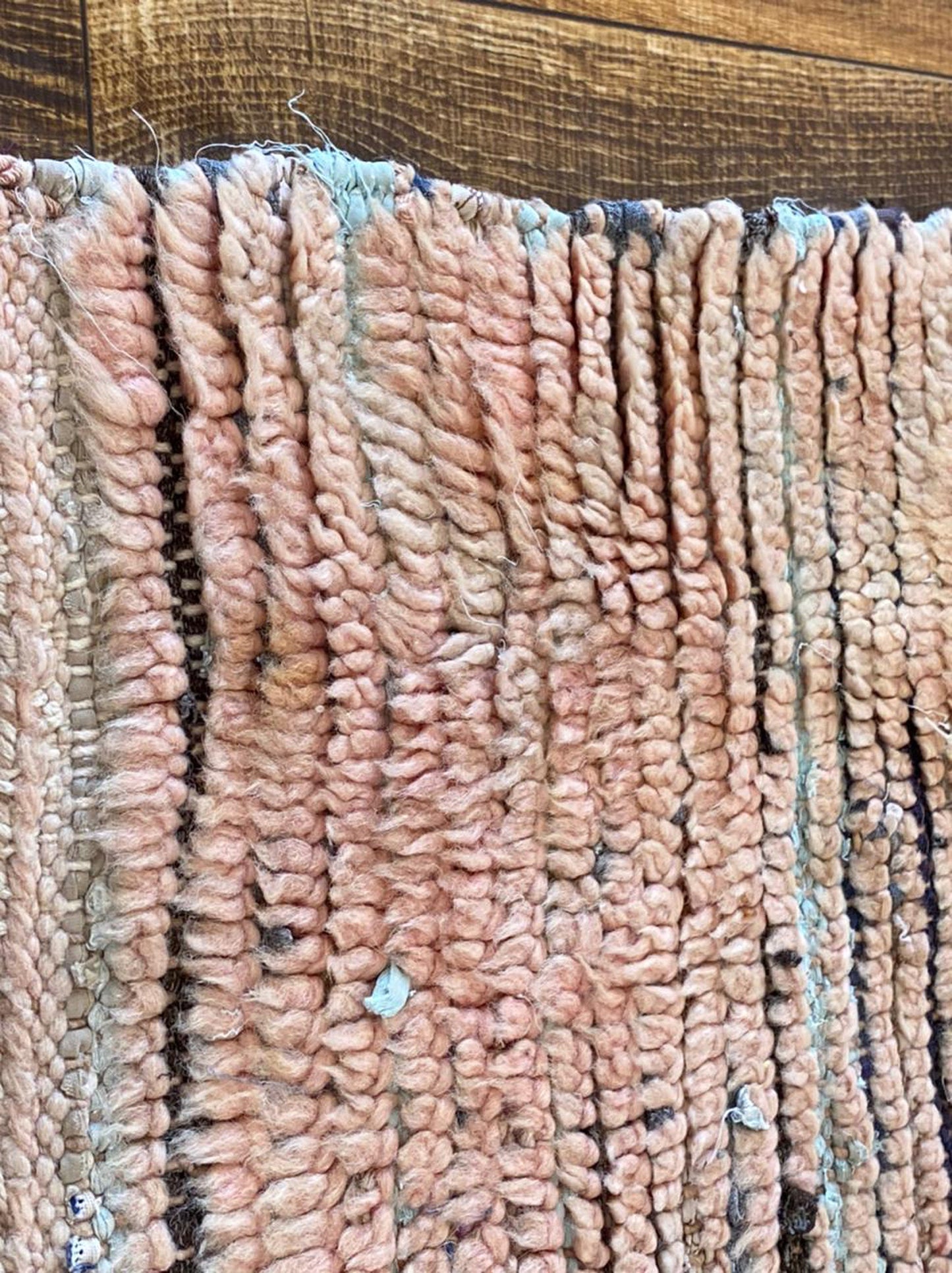 3x6 ft Moroccan vintage wool area rug.