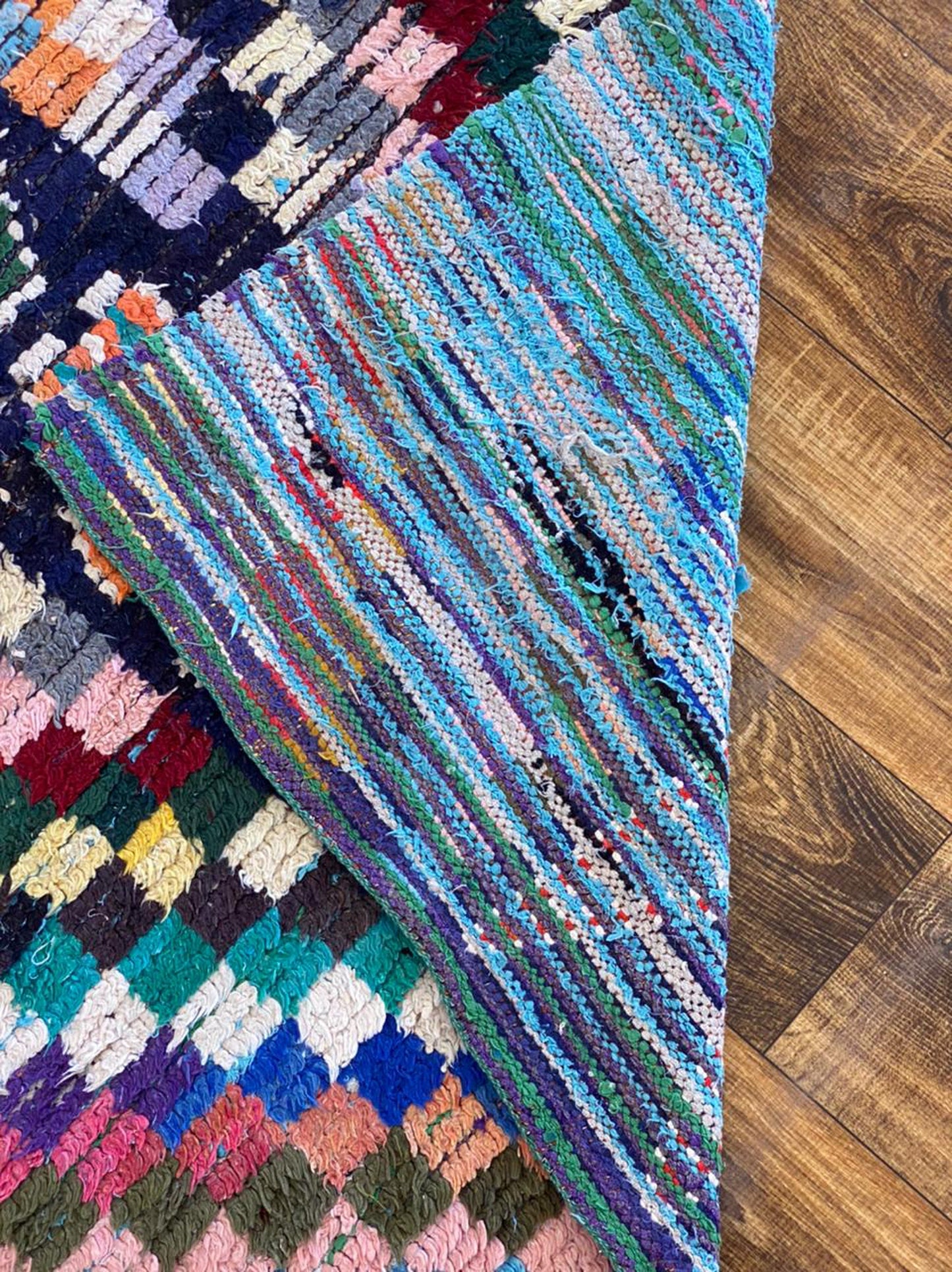 3x10 ft Moroccan vintage Berber long runner rug .