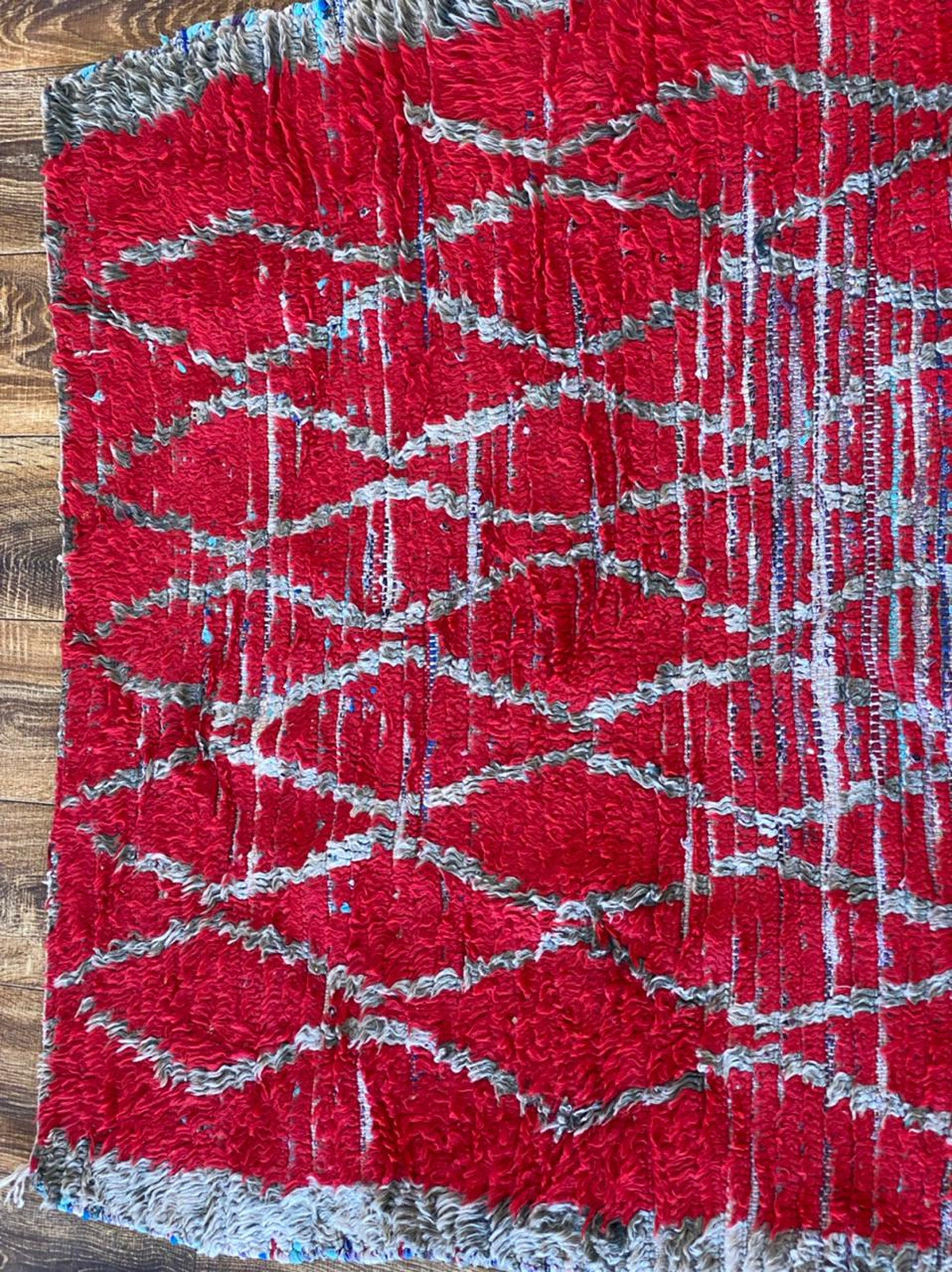 3x8 ft Moroccan vintage area rug.