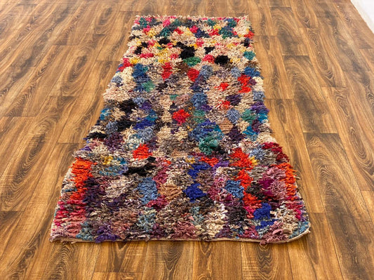 Tapis de couloir marocain boucherouite 3x8.