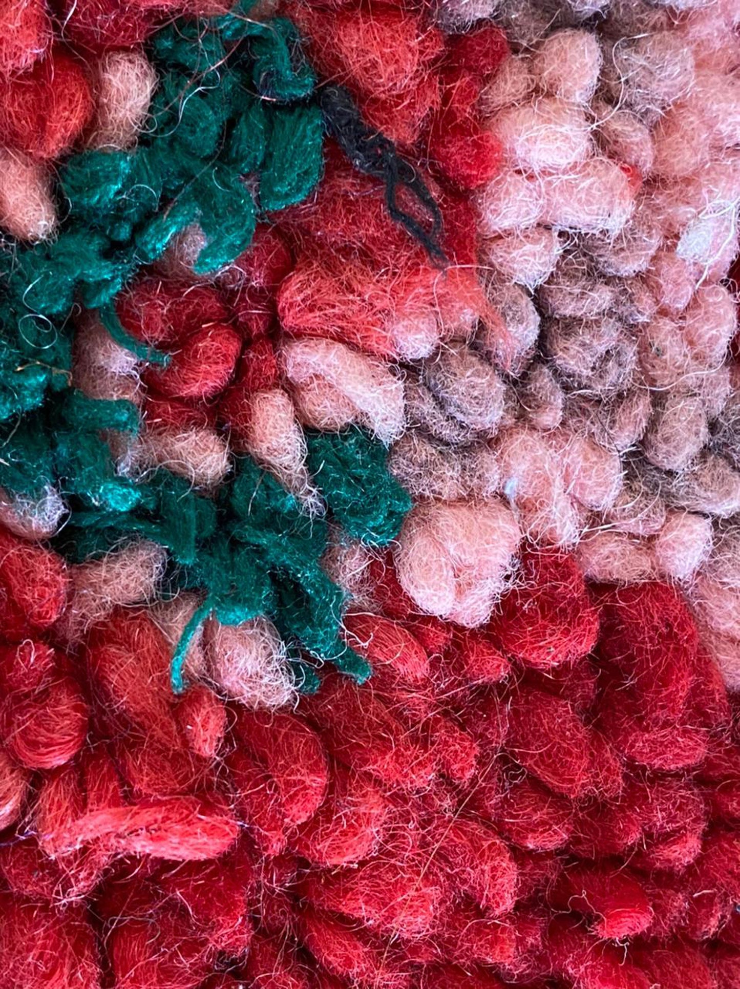 Berber red large Moroccan rug 6x9 ft.