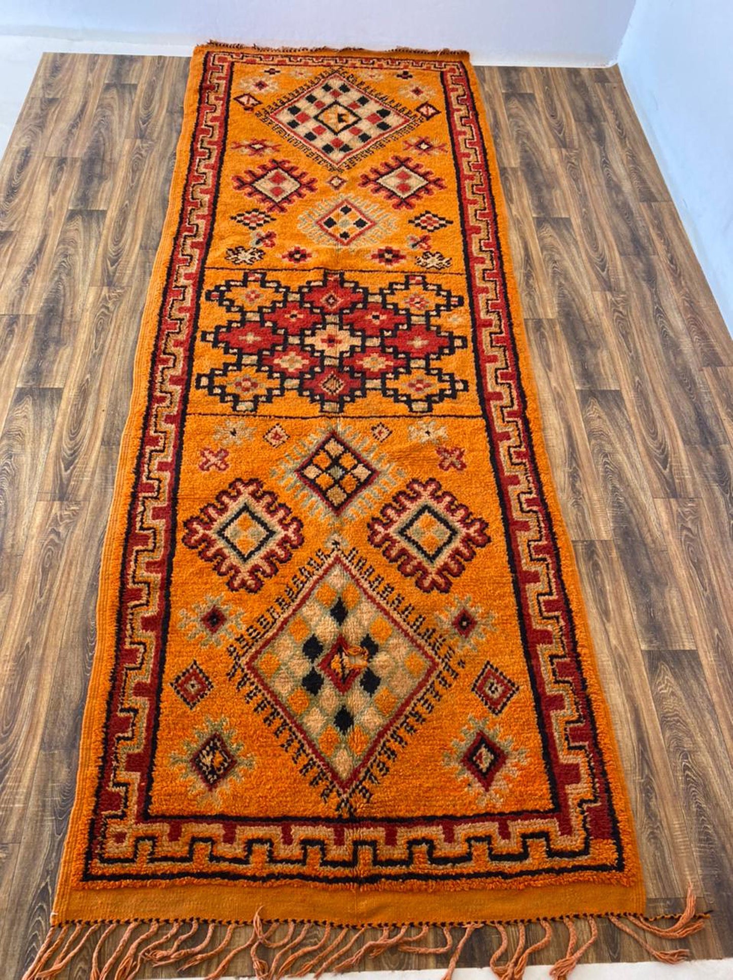 Moroccan large runner rug 5x13 ft.