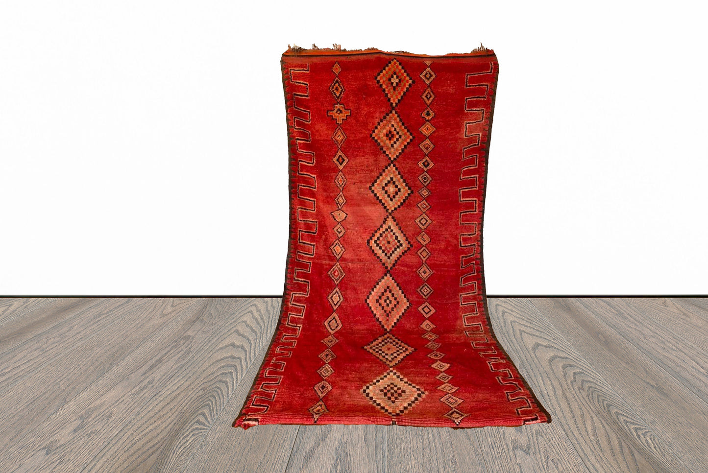 5x10 ft Moroccan vintage large rug.