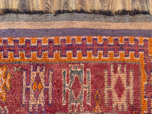 grand tapis berbère marocain 5x9 pieds