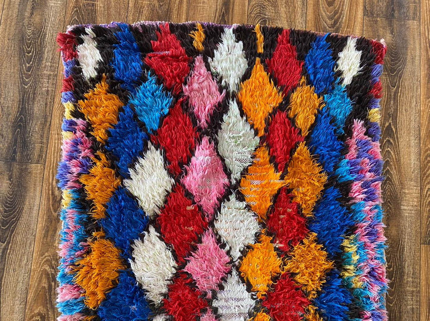 Moroccan Berber colorful rug 3x5 ft.