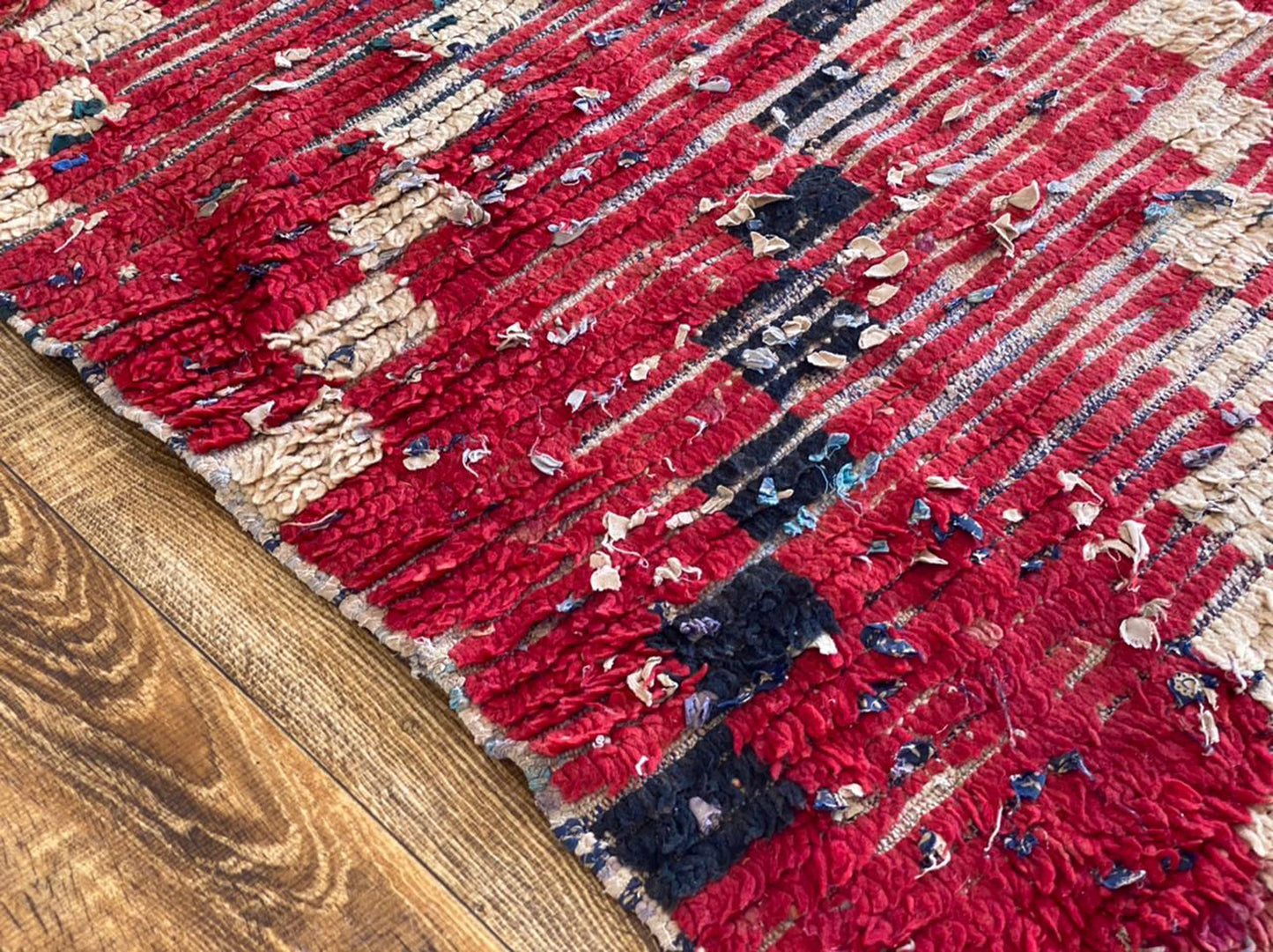 3x6 ft Moroccan Berber vintage rug.