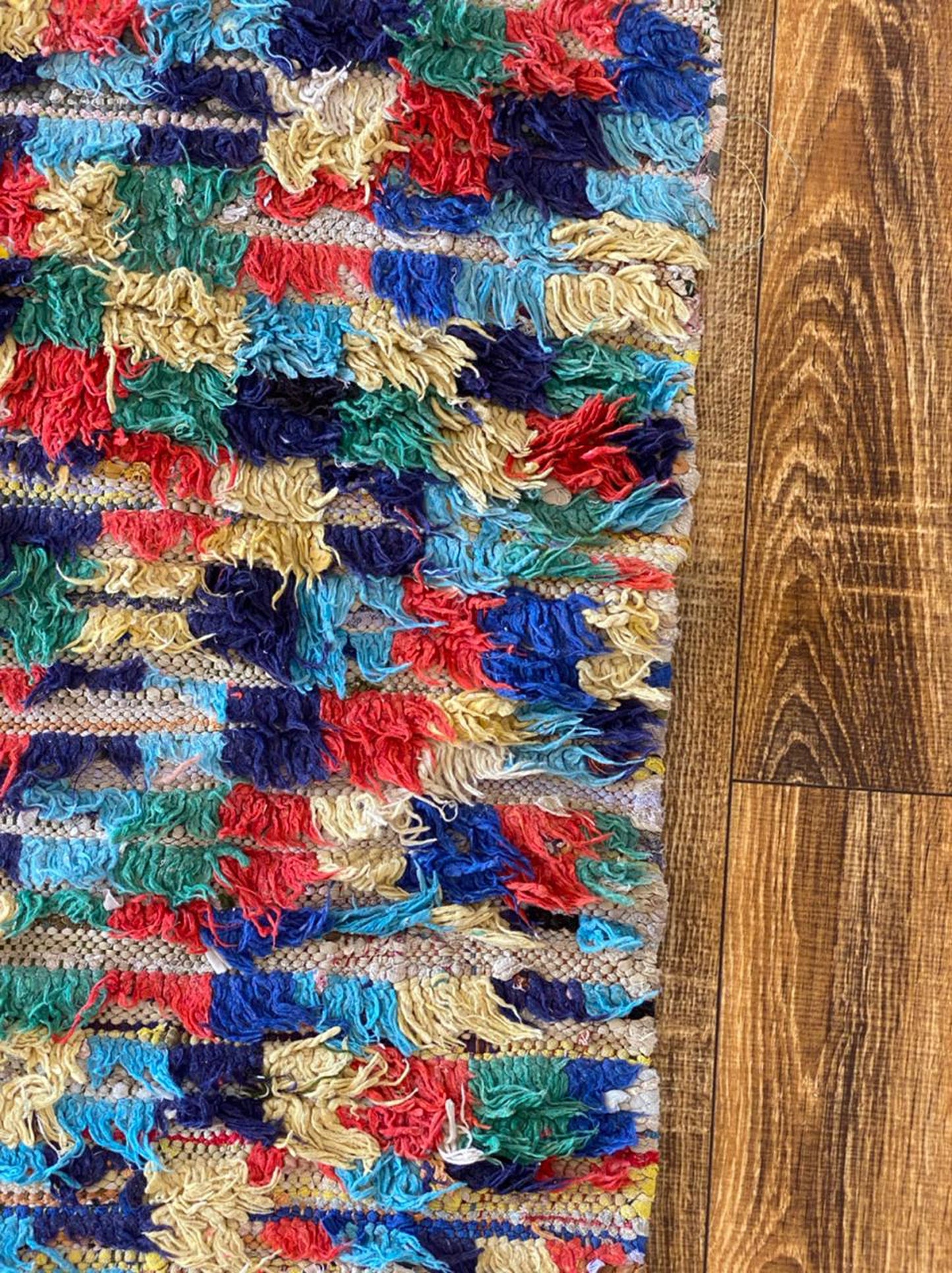 3x7 ft Moroccan vintage Berber rug.