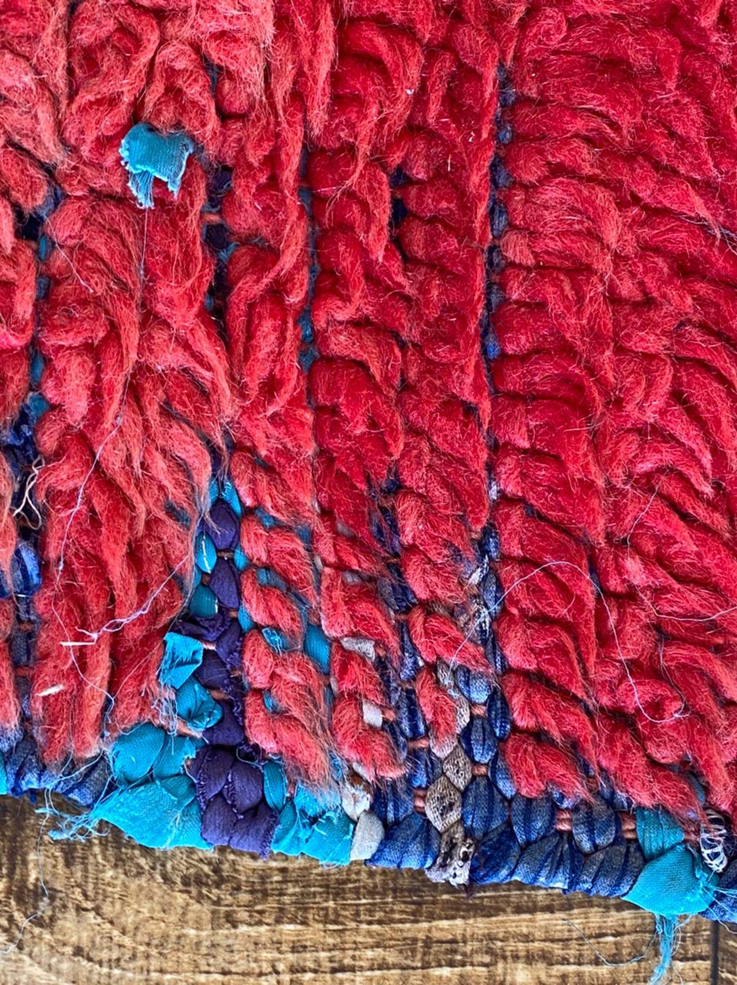 Vintage Small red Berber rugs, 4x6 Moroccan worn Berber Rug.