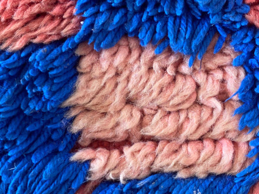 4x6 ft Berber Moroccan area rug.