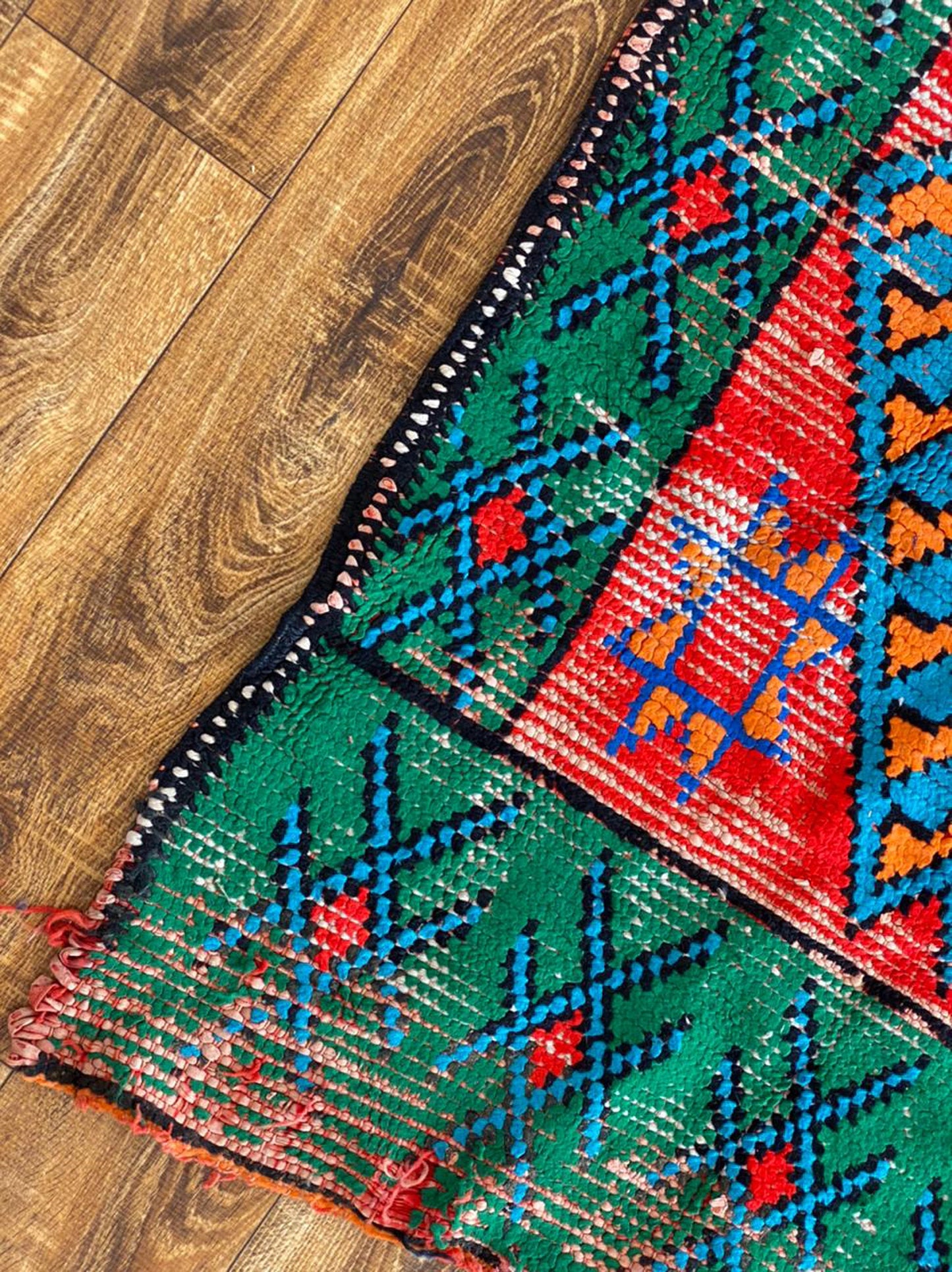 Moroccan vintage runner rug 3x8 ft.