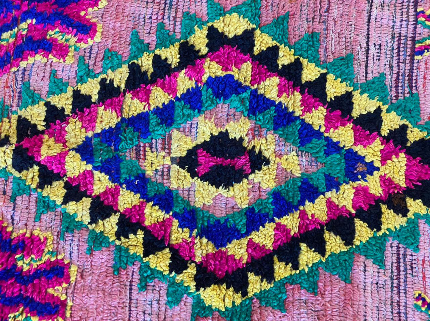 3x11 Vintage Long Moroccan runner Rug. Colorful Berber Rug.