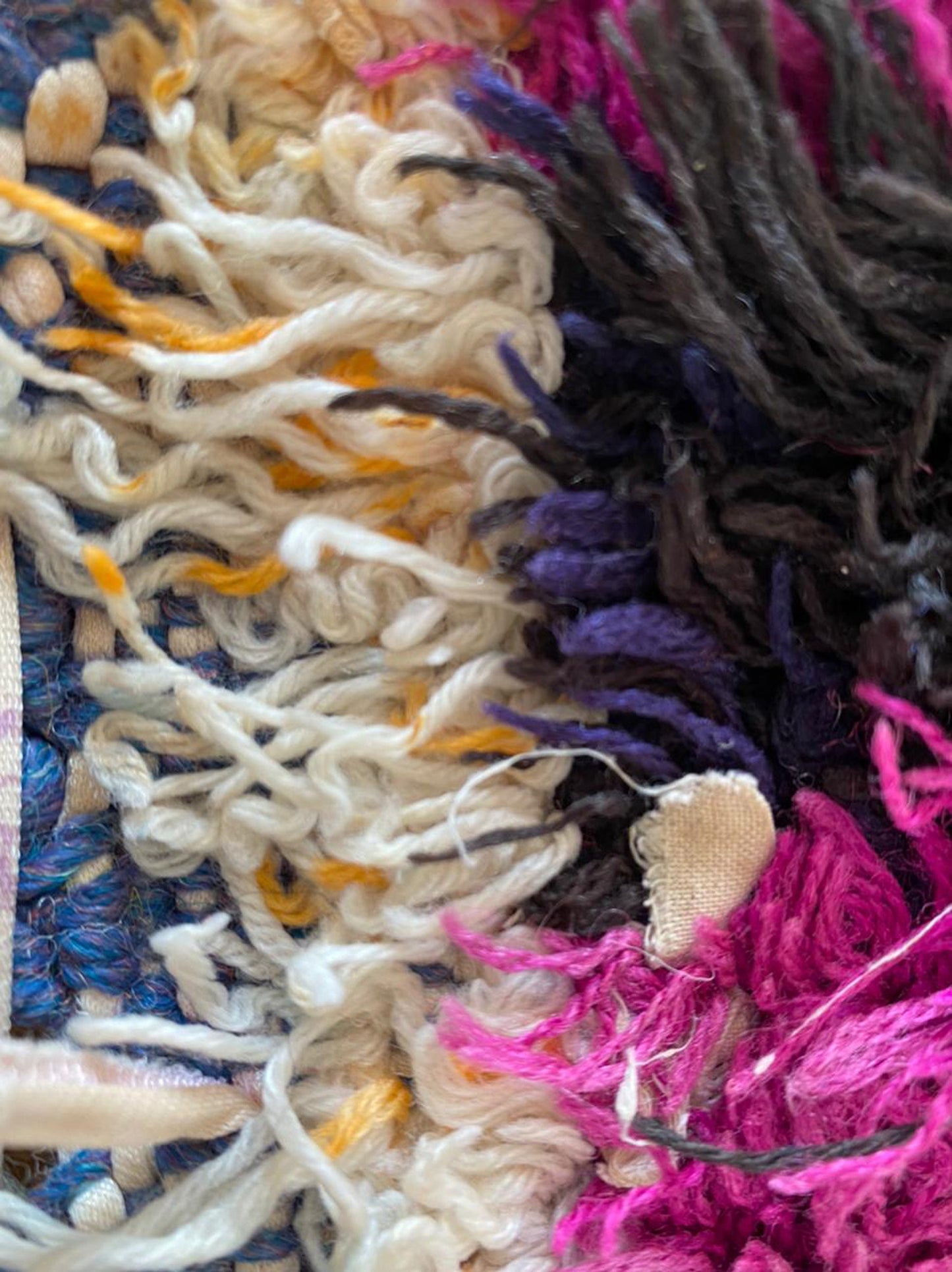 moroccan Berber checkered rug 3x7 ft.