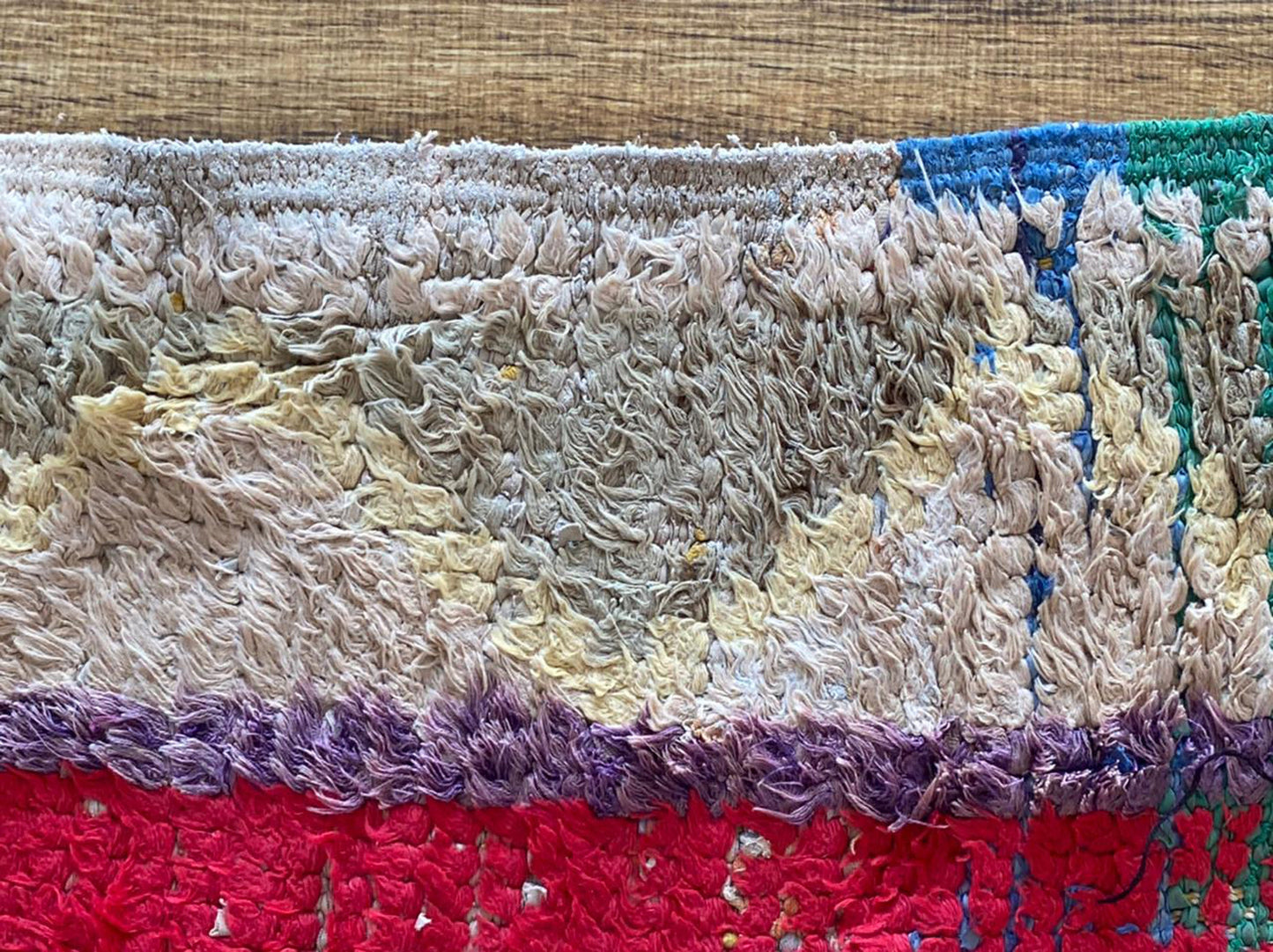 3x6 ft Moroccan vintage area rug.