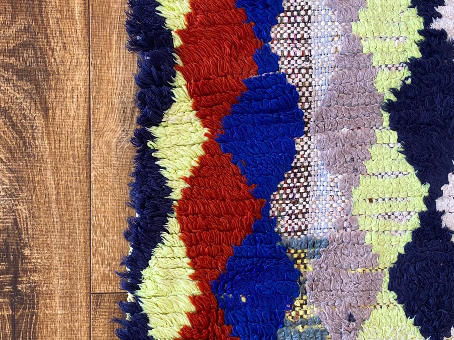 Berber Moroccan runner rug 3x7 ft.