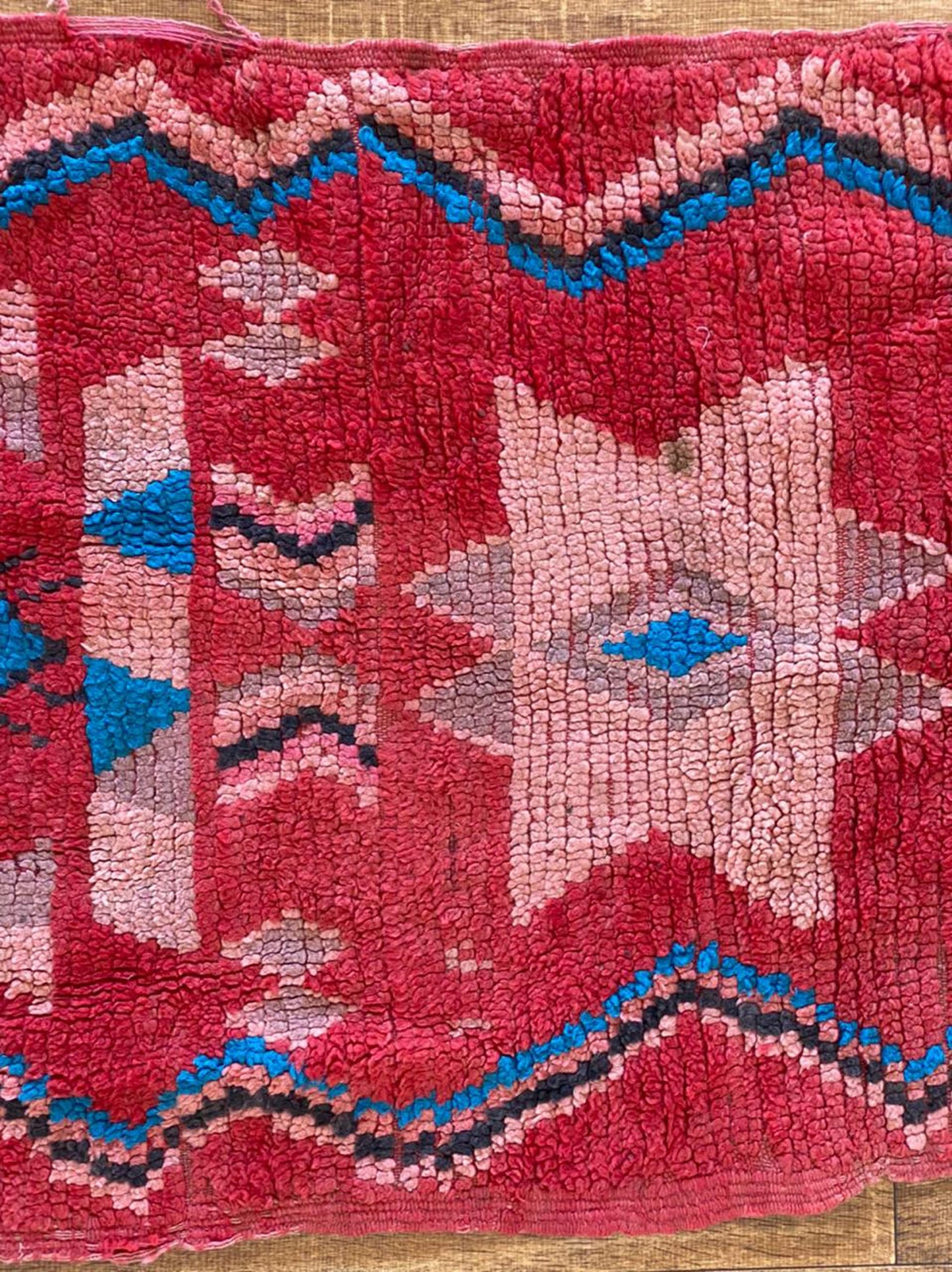 Narrow long Moroccan runner rug 3x10 ft.