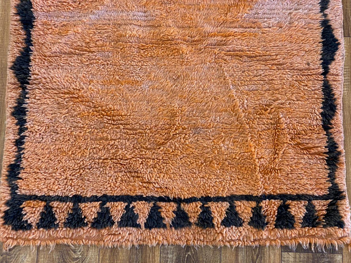 3x7 ft vintage Berber Moroccan area rug.