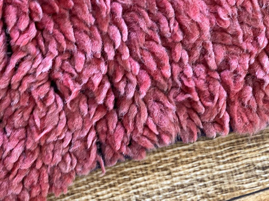 Tapis de couloir berbère marocain en laine 3x9 pieds.