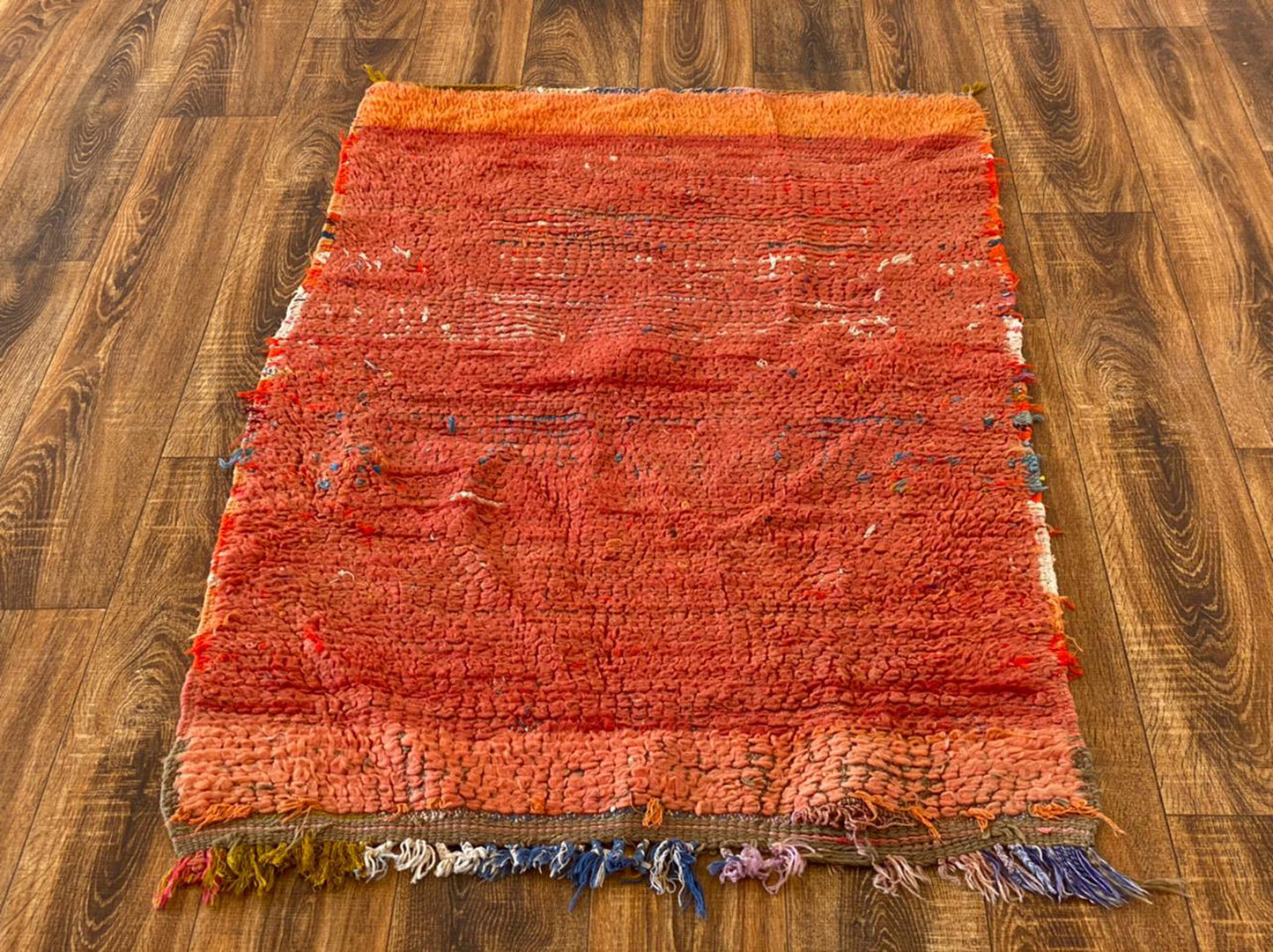 3x5 ft Moroccan small Berber area rug.