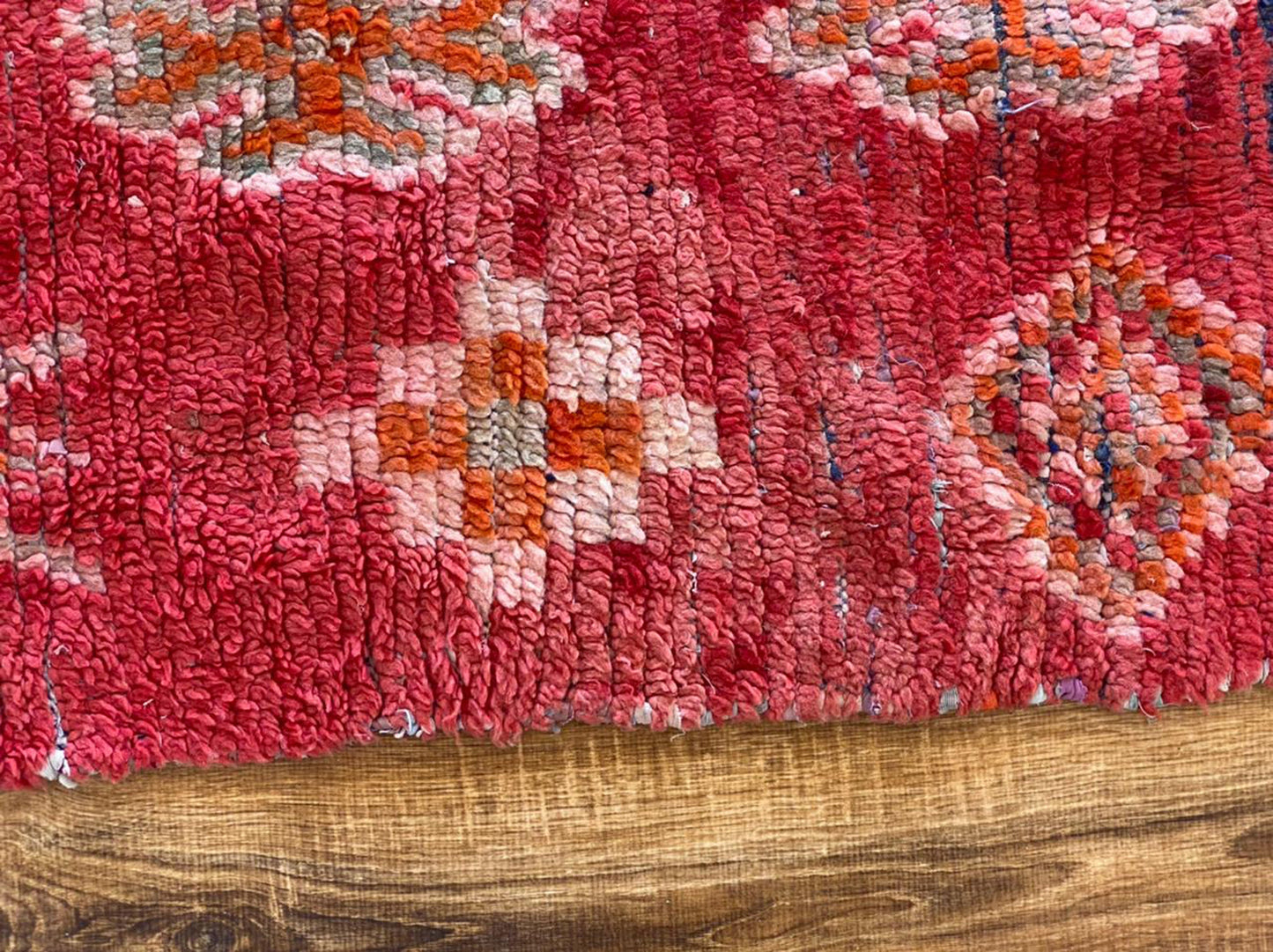 3x8 ft vintage Moroccan runner rug.