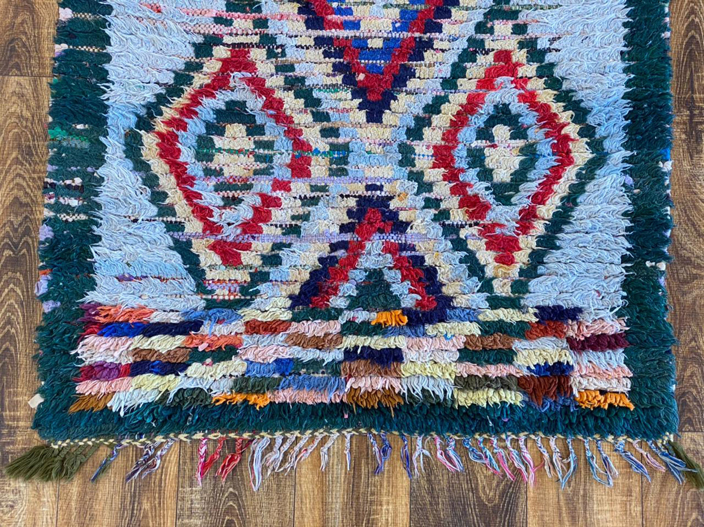 Moroccan small vintage rug 3x5 ft.