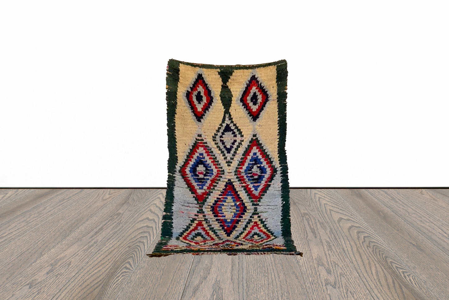 Moroccan small vintage rug 3x5 ft.