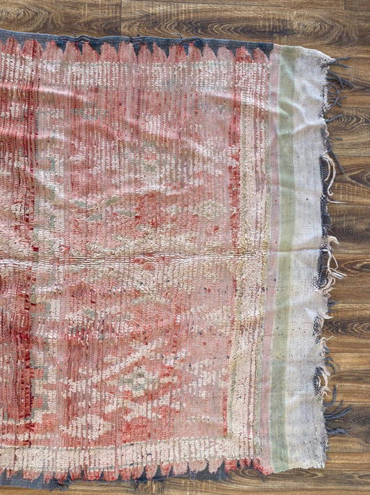 Vintage large Moroccan rug 5x10 ft.