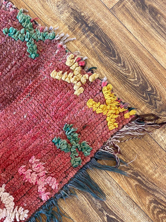 Tapis marocain vintage 3x7 pieds.