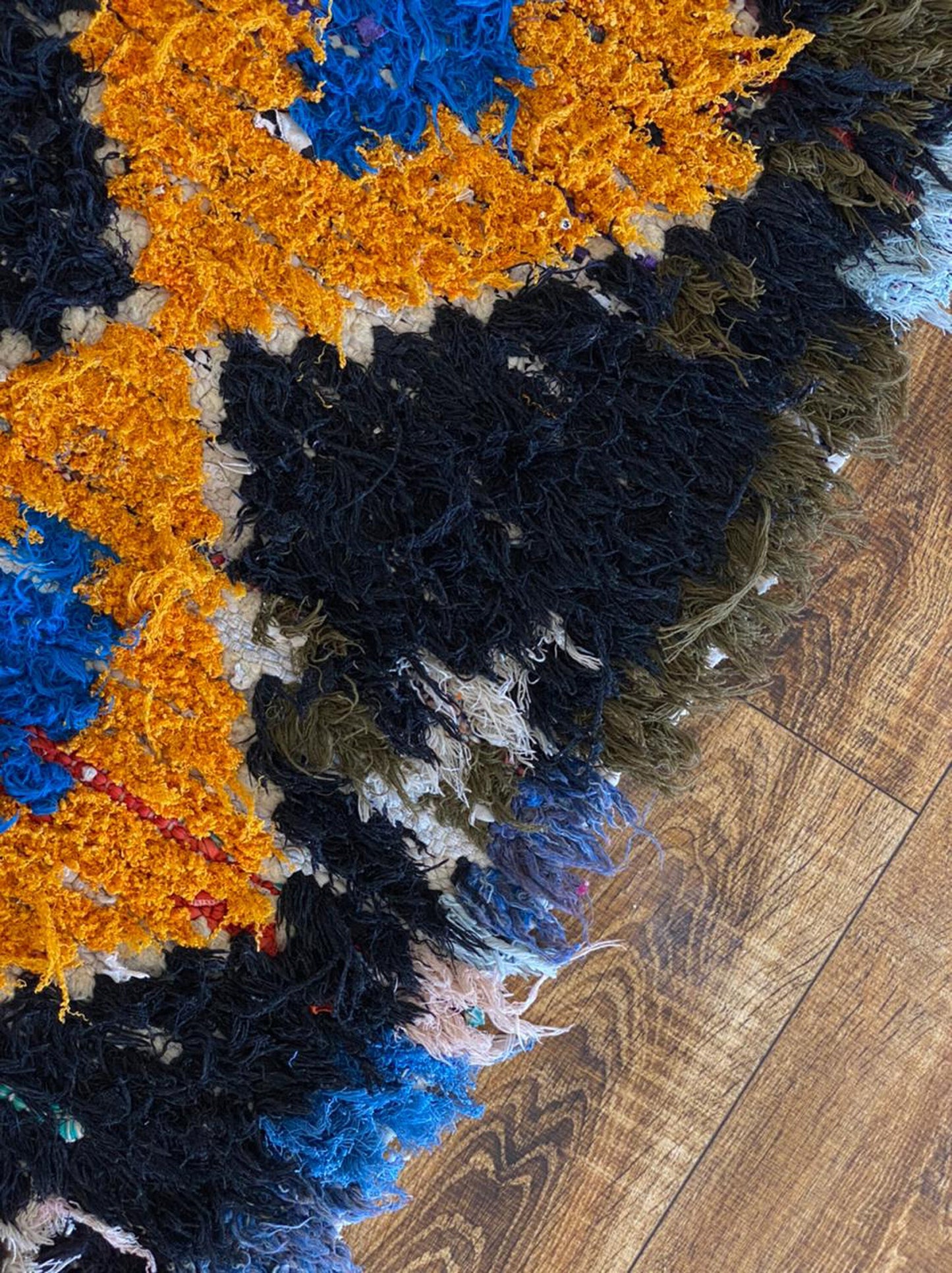 Moroccan narrow colorful runner rug 2x9 ft.