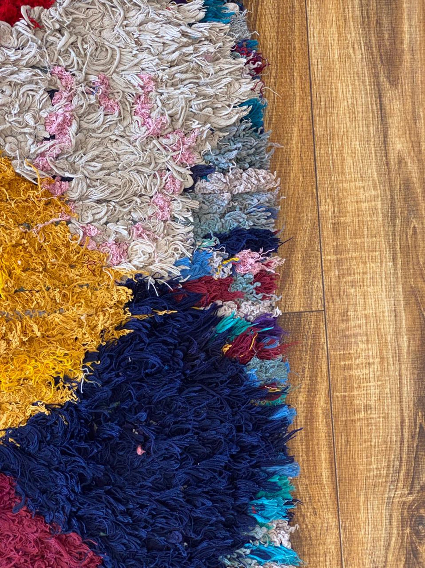 2x11 ft long colorful Moroccan runner rug.