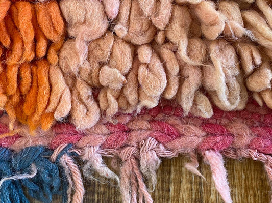 Tapis marocain vintage coloré de 3 x 6 pieds.