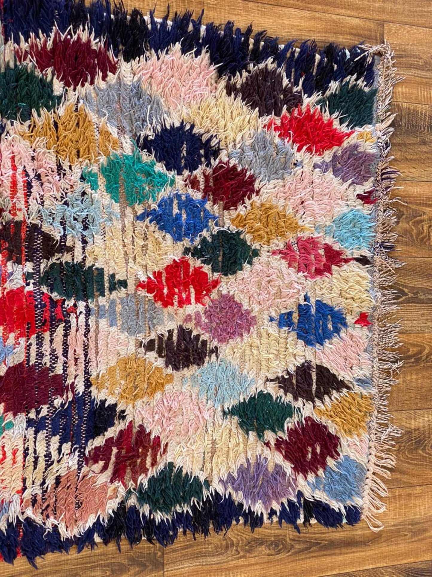 Moroccan Berber colorful runner rug 3x10 ft.