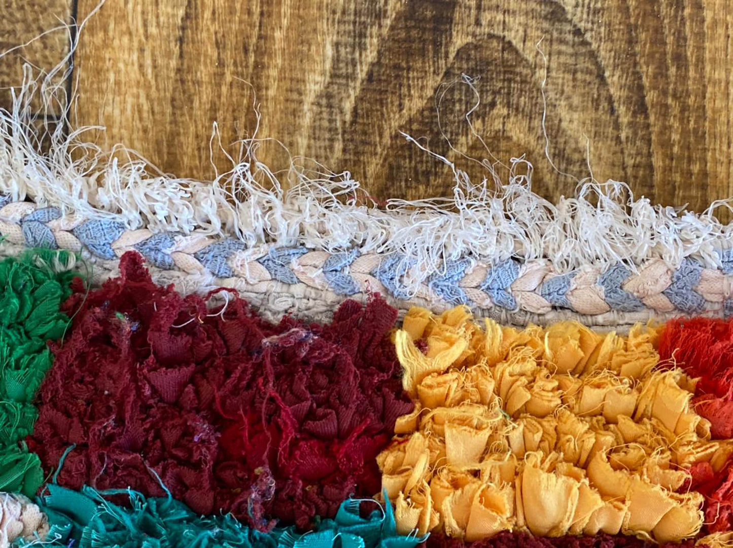 Moroccan Boucherouite runner rug 3x9 ft.