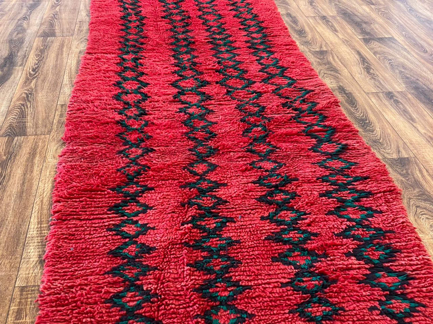 Moroccan vintage runner rug 3x9 ft.