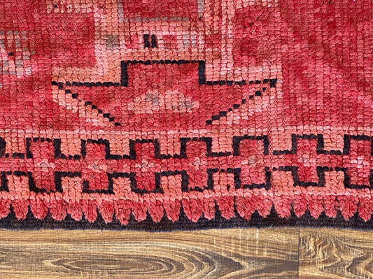 6x12 ft large vintage Moroccan rug.