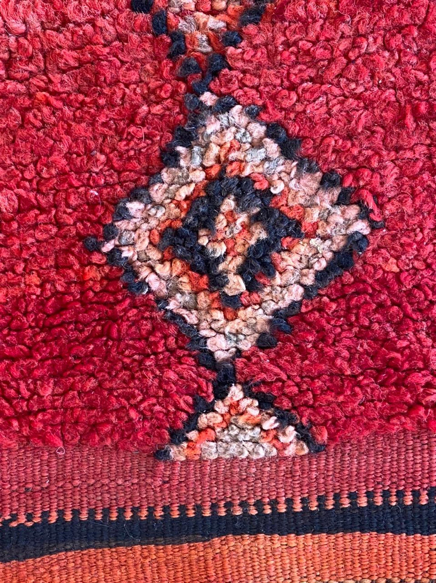 5x10 ft Moroccan vintage large rug.