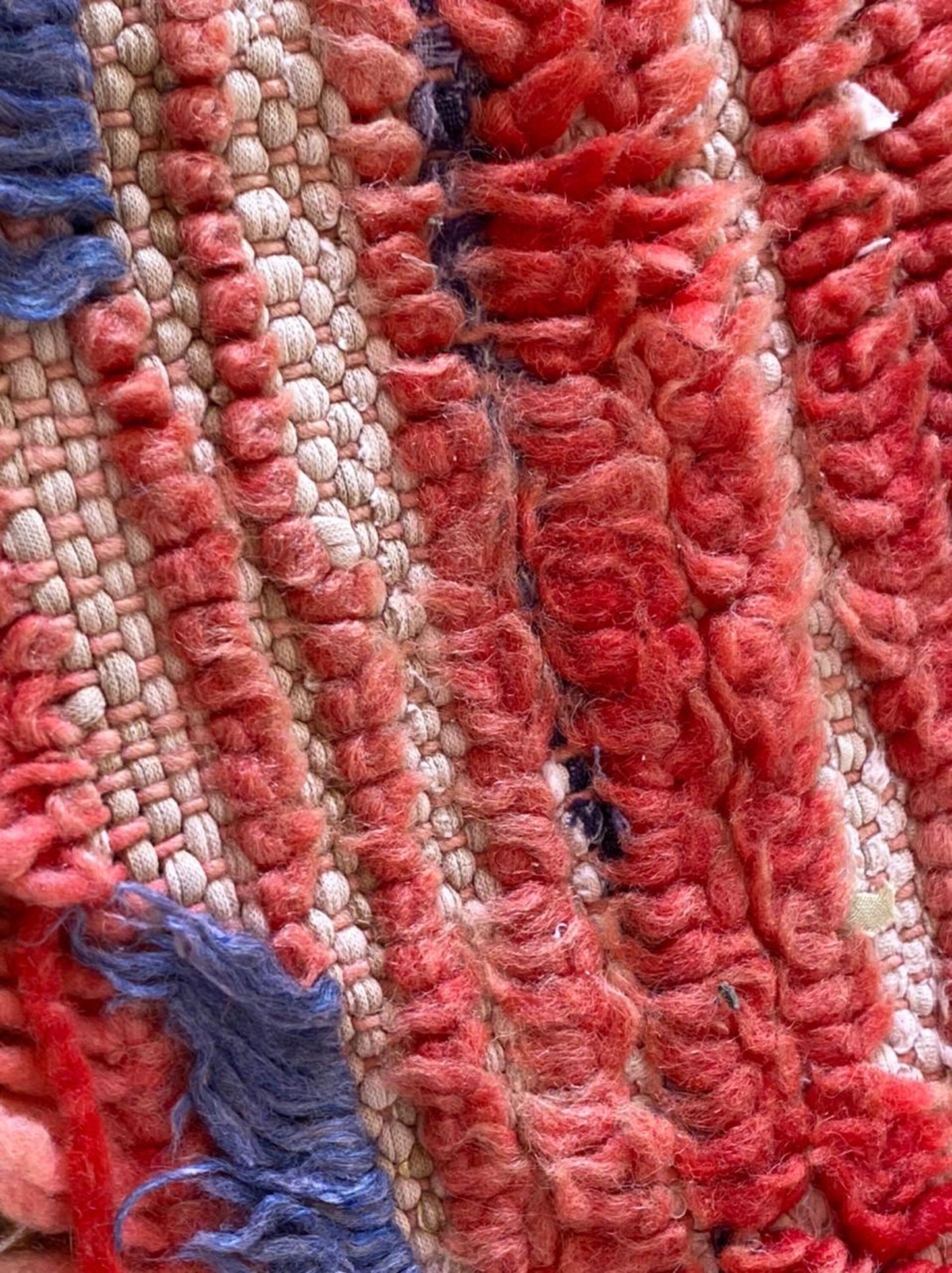 3x7 ft Moroccan vintage area rug.