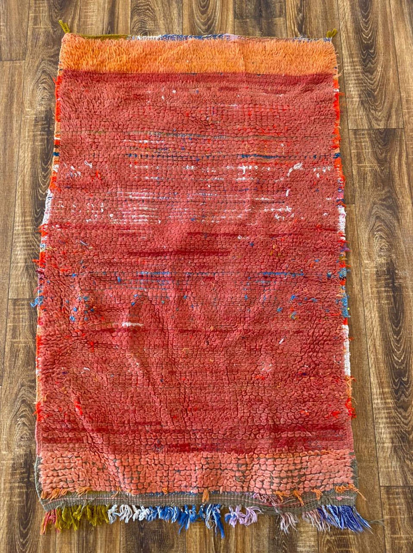 3x5 ft Moroccan small Berber area rug.