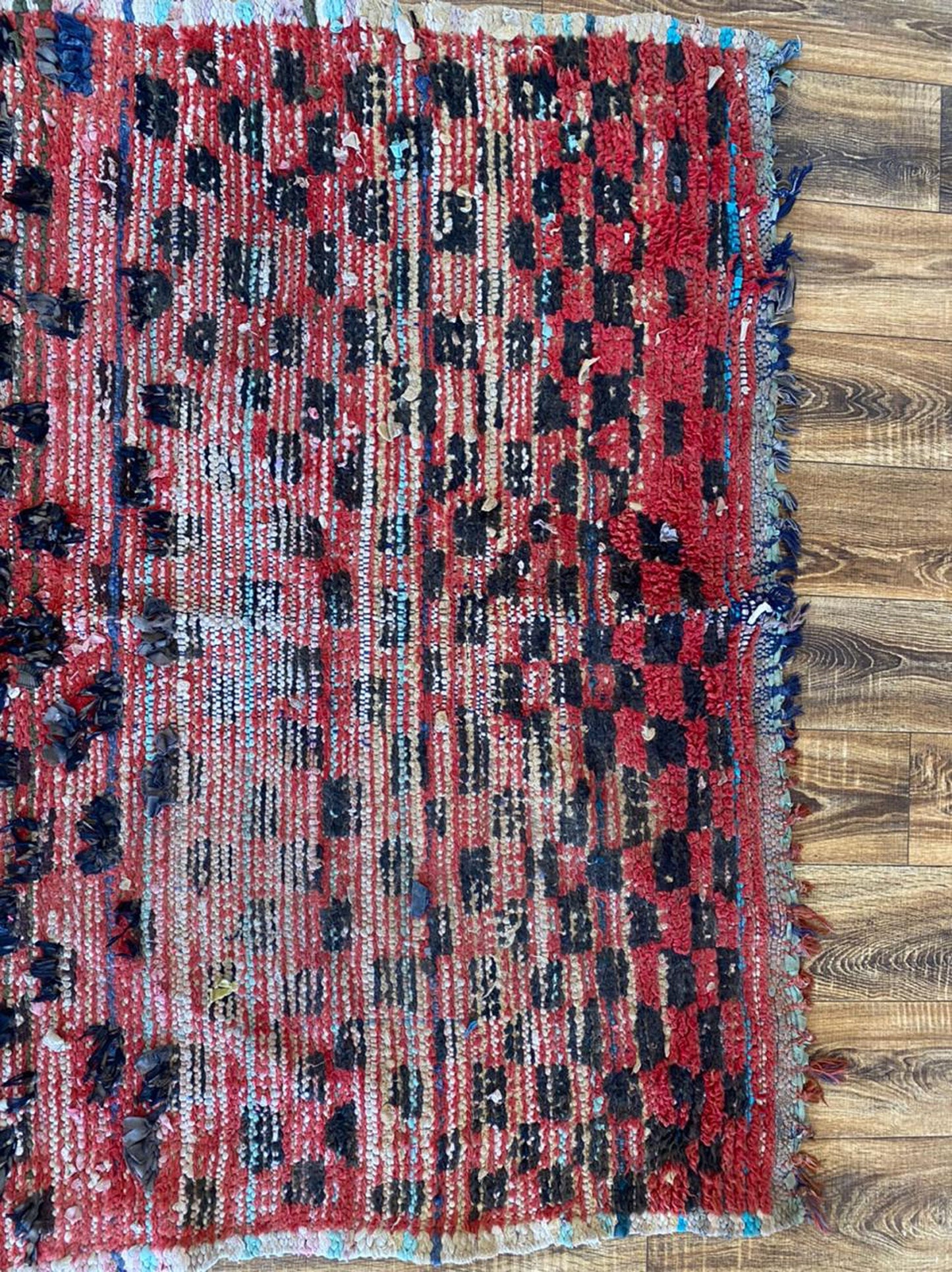 Tapis marocain vintage 5x6 pieds.