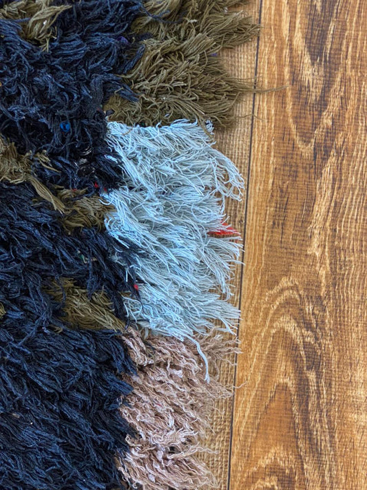 Moroccan narrow colorful runner rug 2x9 ft.