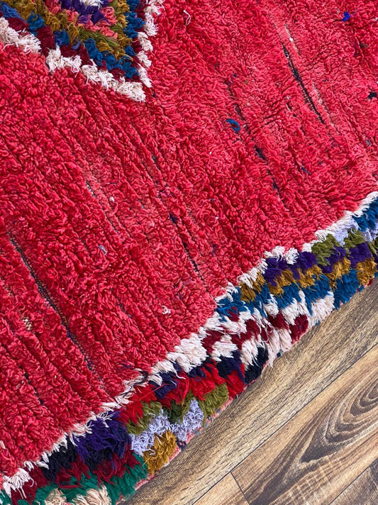 5x11 ft large vintage Moroccan rug.