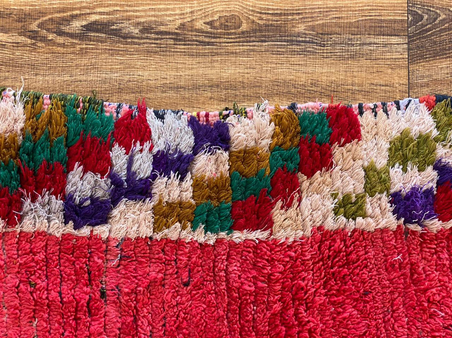 5x11 ft large vintage Moroccan rug.